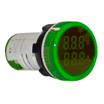 Индикатор значения напряжения и тока AD22-RAV зеленый Энергия - Электрика, НВА - Устройства управления и сигнализации - Сигнальная аппаратура - Магазин электроприборов Точка Фокуса